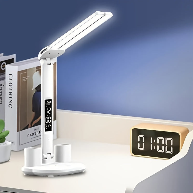 Justerbar LED Skrivbordslampa - För Perfekt Belysning och Bekvämlighet