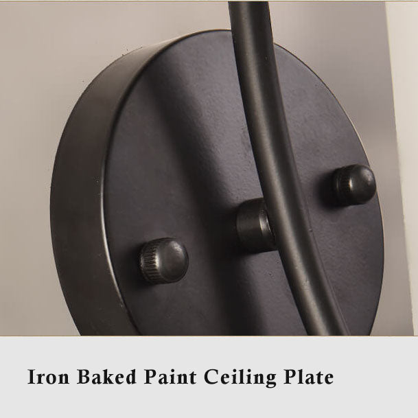 GloeiGlow - Modern sned, klockformad vägglampa med arm