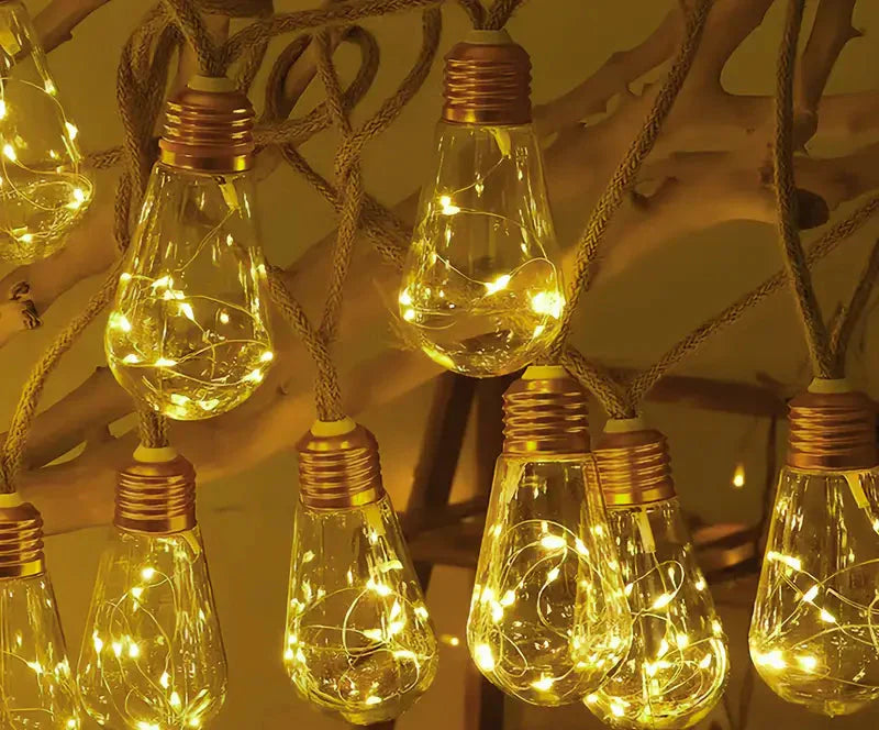 Halloween & Jul Solstringlampor – LED Utomhusbelysning med 8 lägen