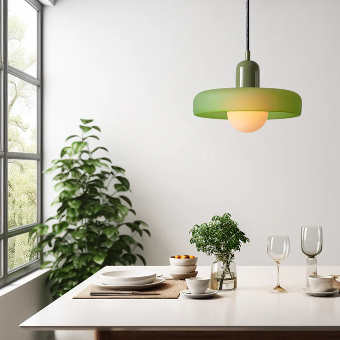 Bauhaus Inspired Colorful Glass Pendant Lamp