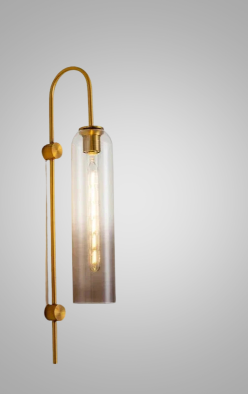 GlassGlow - Modern LED Vägglampa av Glas