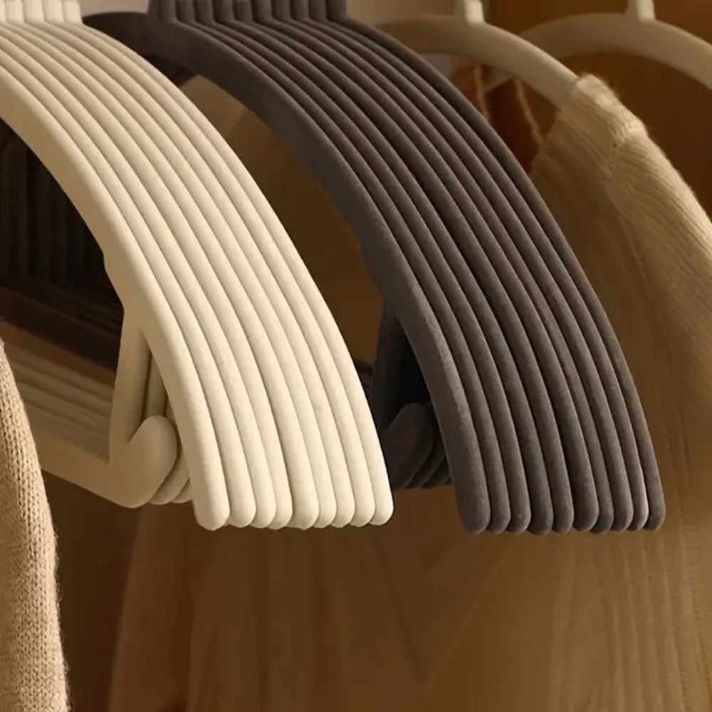Non-Slip Curve Hangers | Set av 10