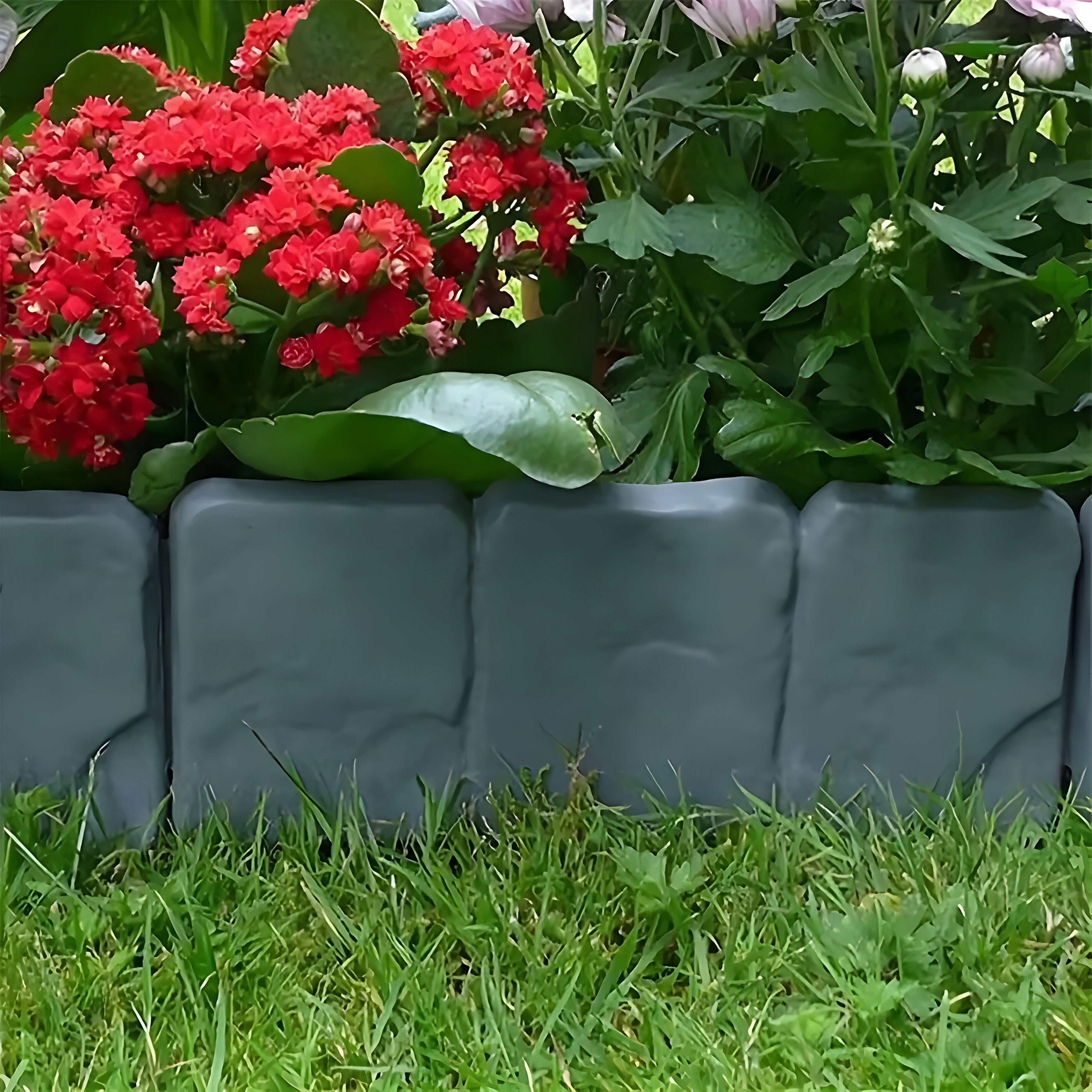 EcoEdge Zaun – Fällbar Trädgårdsstaket i Patchwork-stil