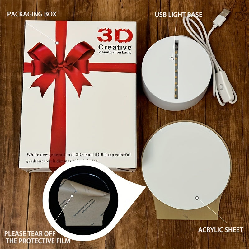 LumiSkull - USB Schedellampa, Färgglad Akryl Bordslampa för Sovrum och Halloween Dekoration