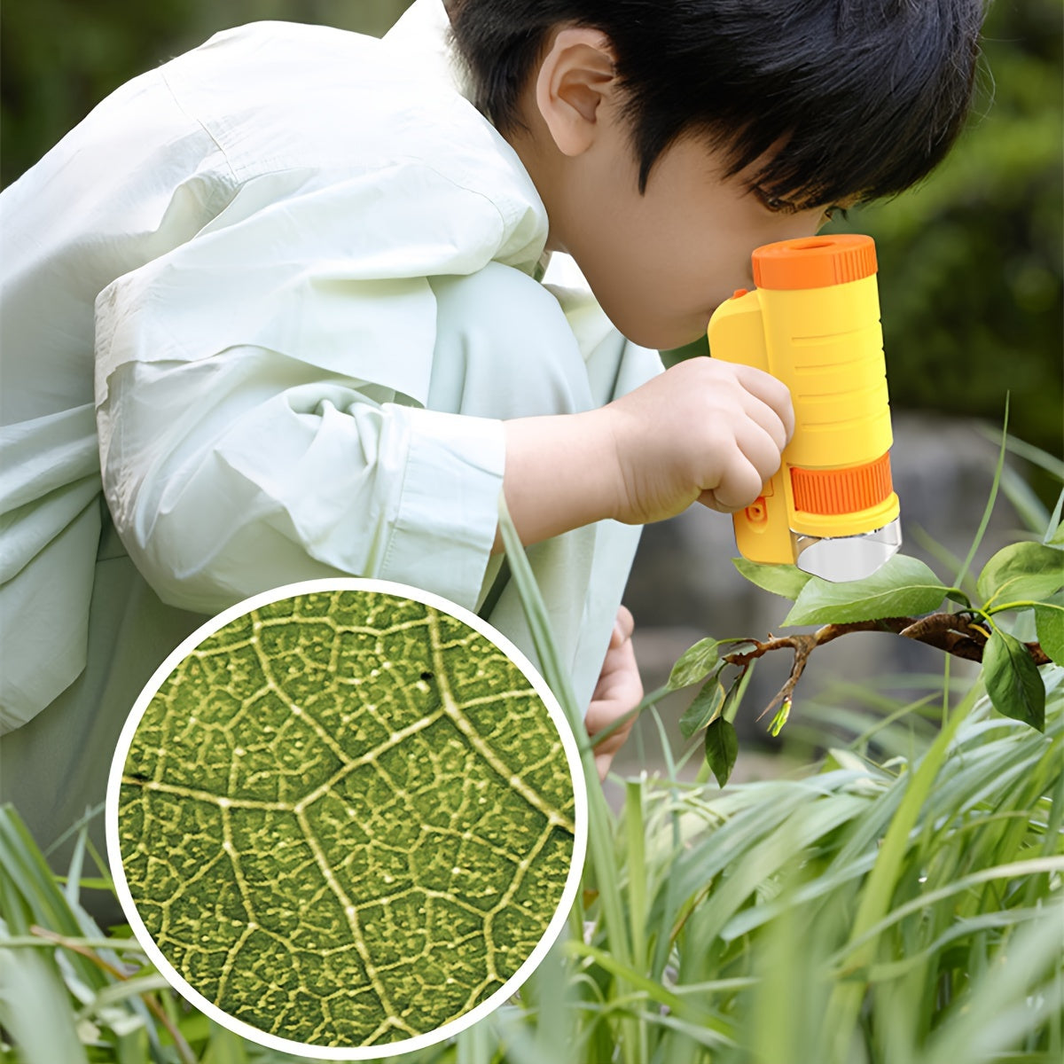 Mini Mikroskop med LED-lampa för Barn