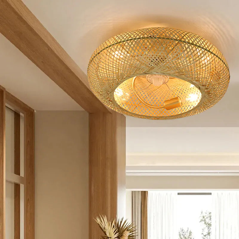 BambooAir Circo | Takfläkt med LED-ljus och fjärrkontroll i modern design