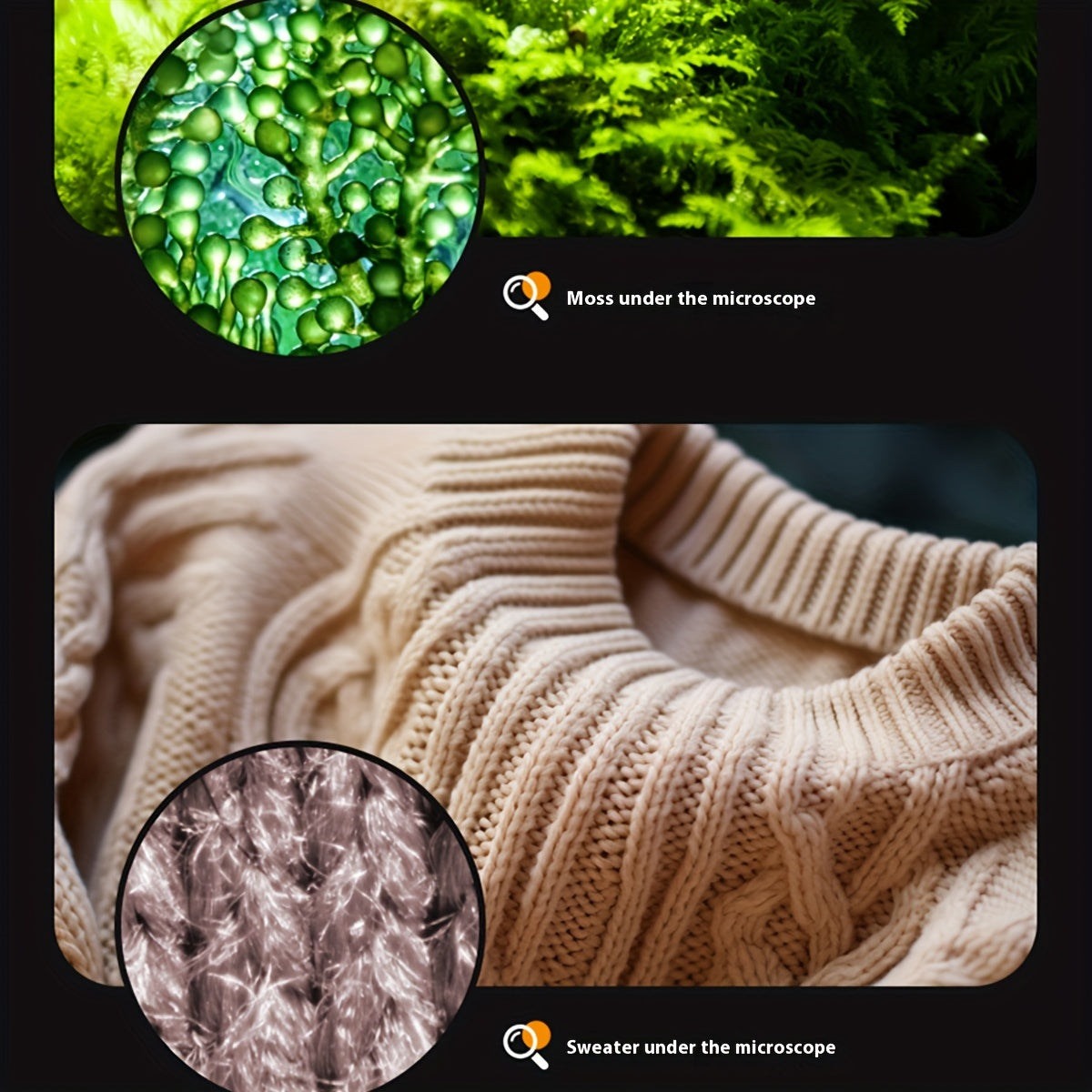 Mini Mikroskop med LED-lampa för Barn