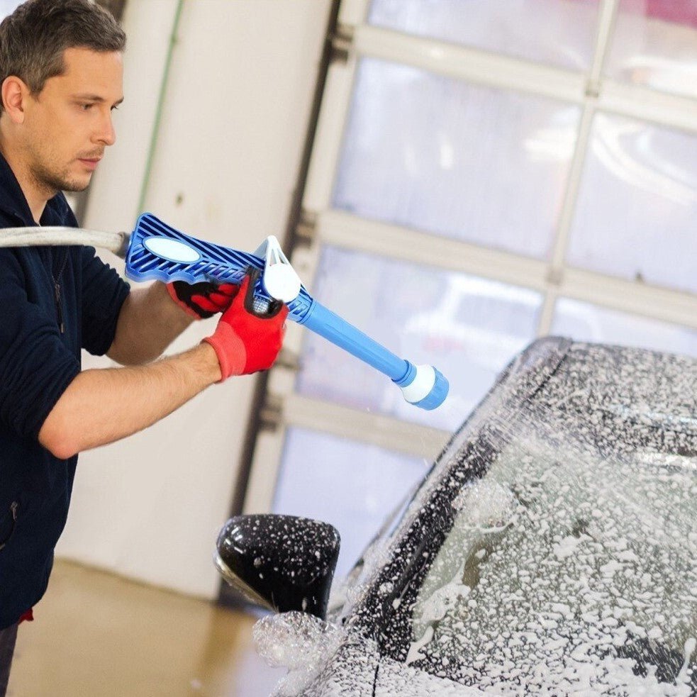 8-i-1 Högtrycksvattenpistol – Inbyggd tvålarbehållare & Justerbar sprutstråle för effektiv rengöring