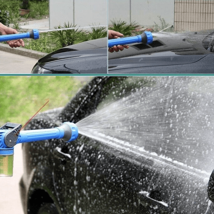 8-i-1 Högtrycksvattenpistol – Inbyggd tvålarbehållare & Justerbar sprutstråle för effektiv rengöring