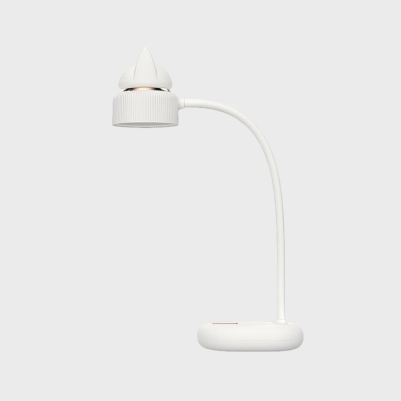 Wit/Rosafärgad/Grön Katt Roterande Bordslampa - USB Uppladdningsbar LED Nattlampa för Barn