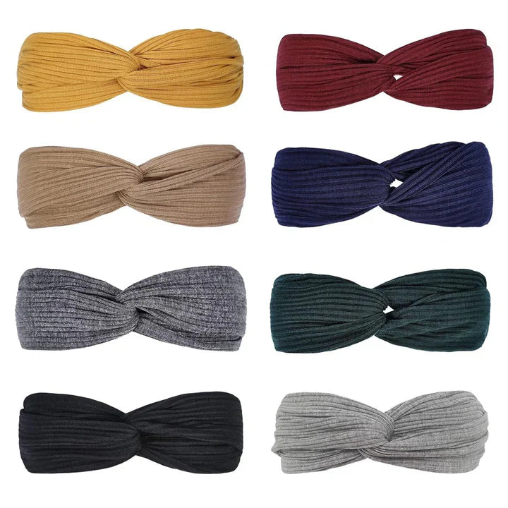Ribbad Twist-huvudband – Boho-design