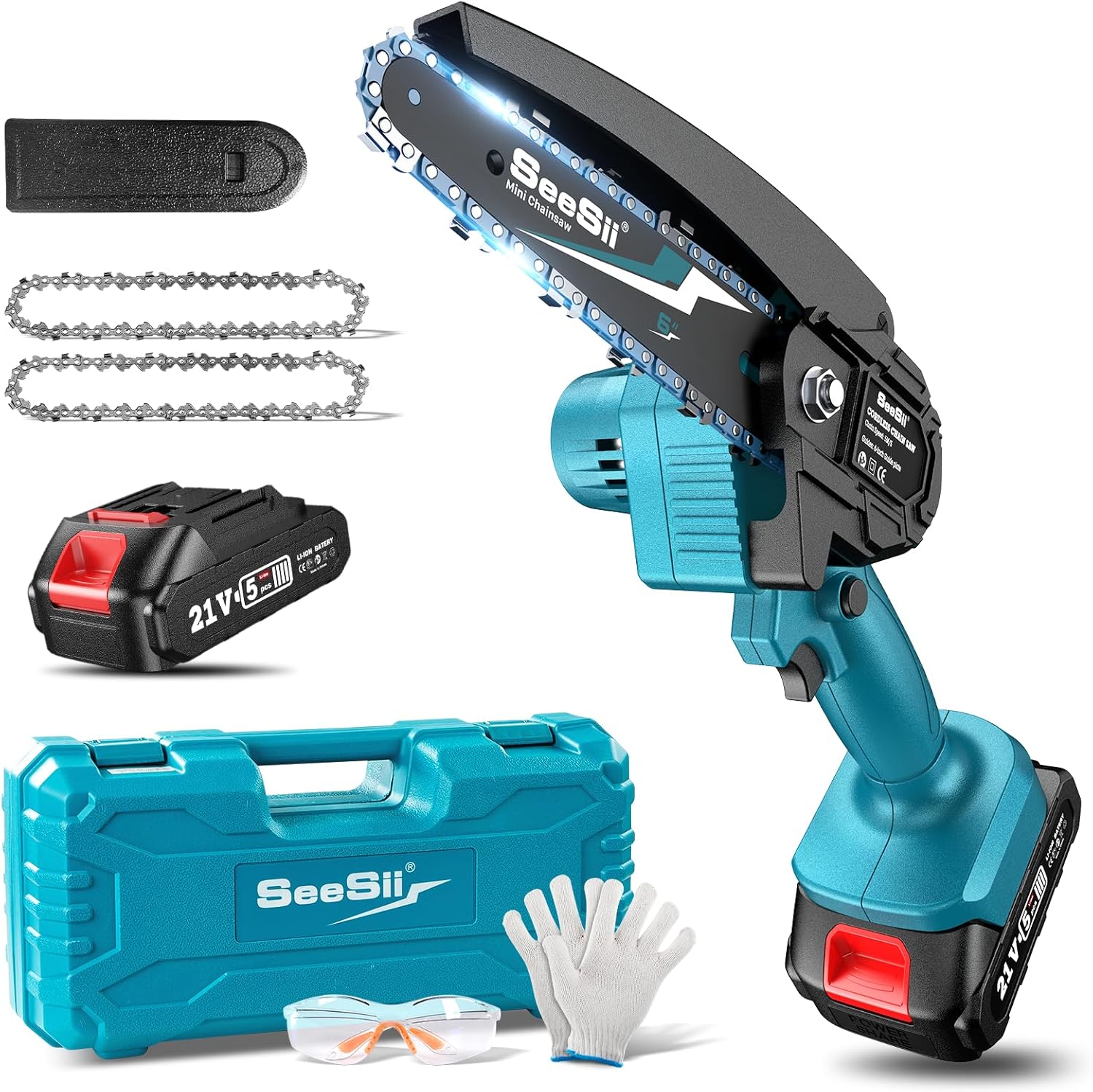 PowerCut Mini | Trådlös 6-tums kedjesåg för trädtrimning