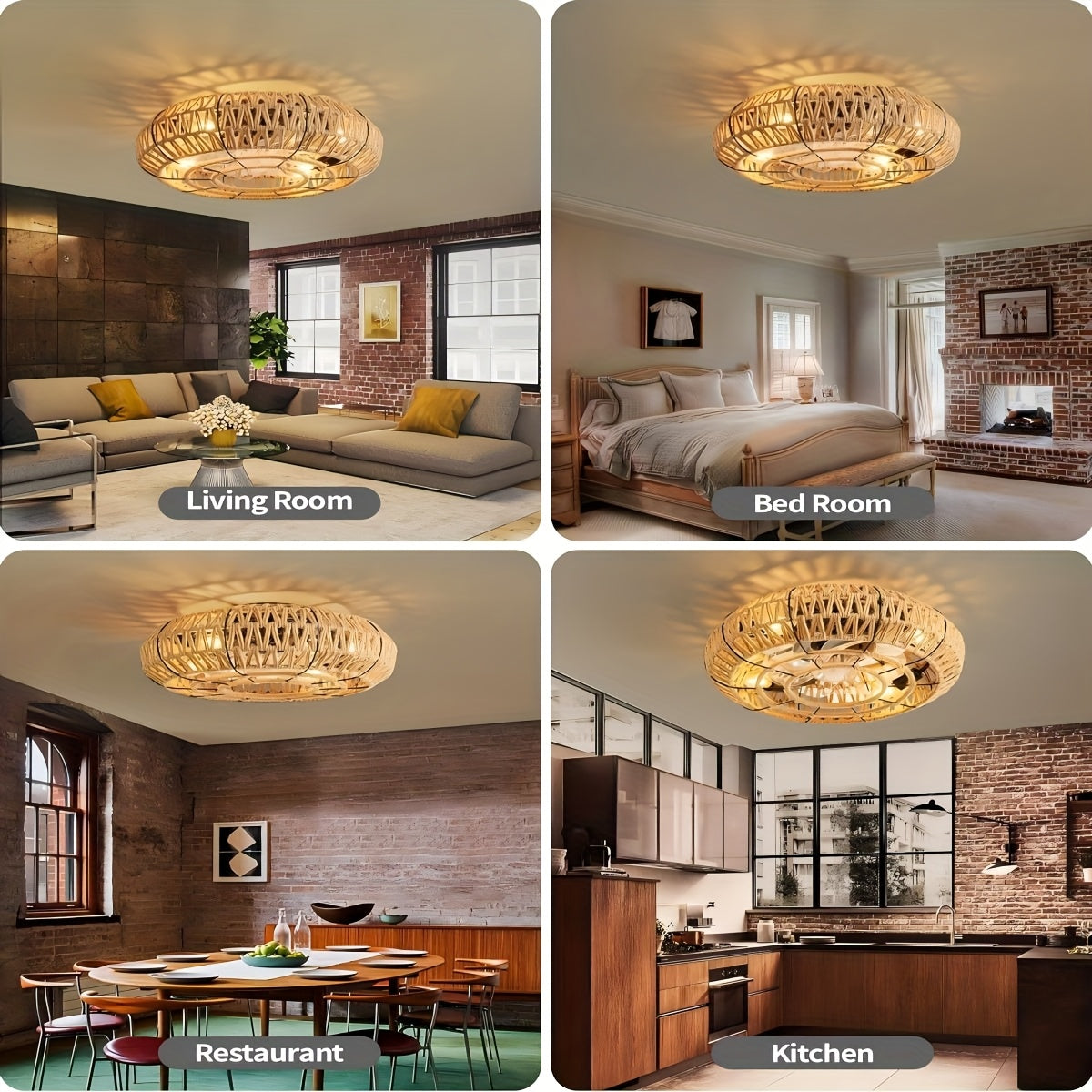 Handvävd Rattankrona – Zen Stil och Funktionalitet