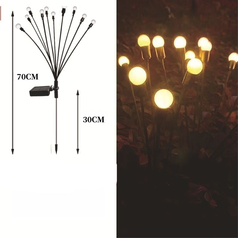 SunTwinkle – Solcellsdrivna eldfluge-lampor för trädgården
