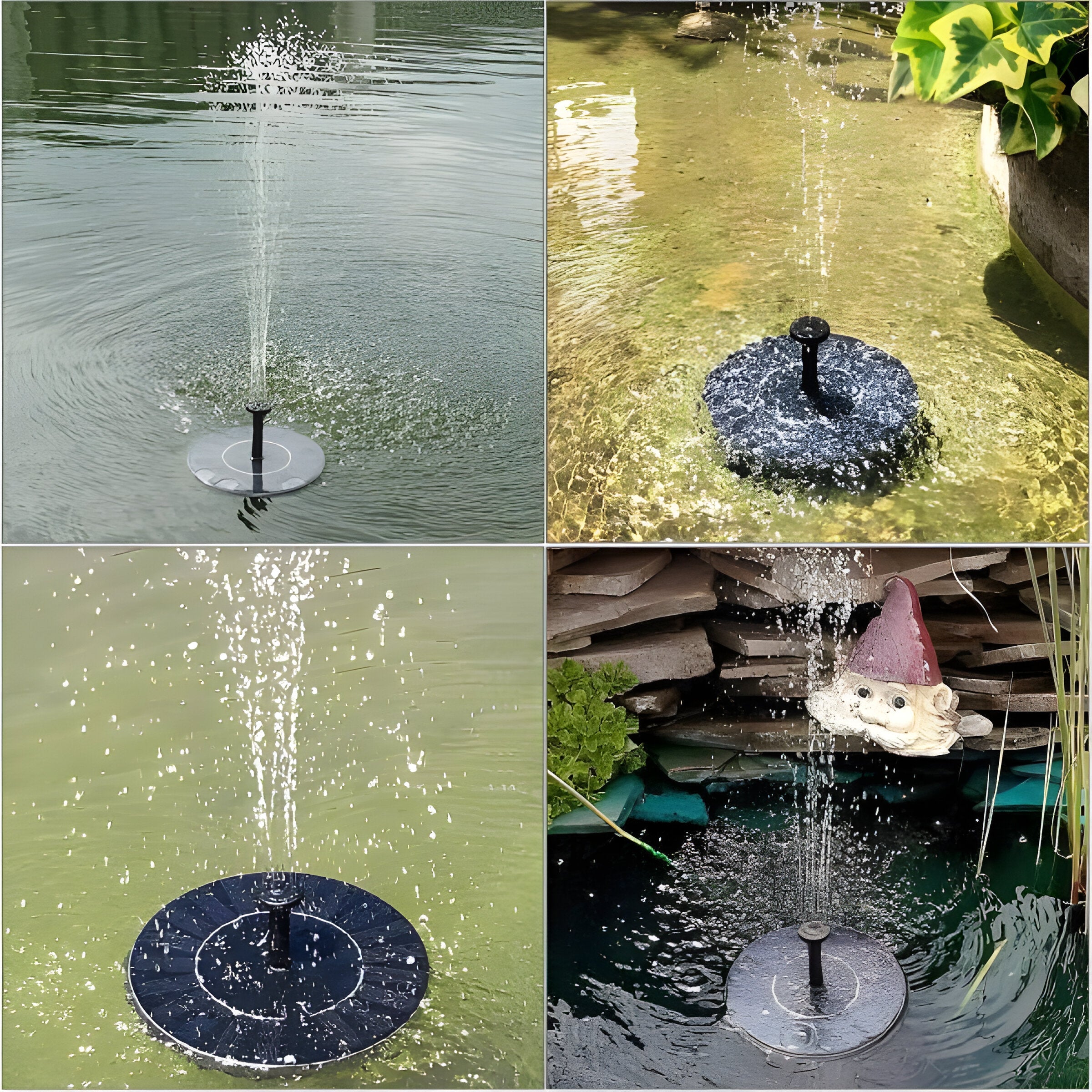 AquaBliss Rise - Solarspringbrunn för Utomhus