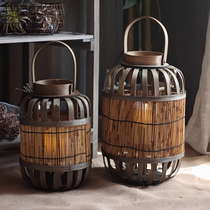 Rustik Trälykta – Äkta Atmosfärsskapare för Trädgård, Terrass eller Inredning