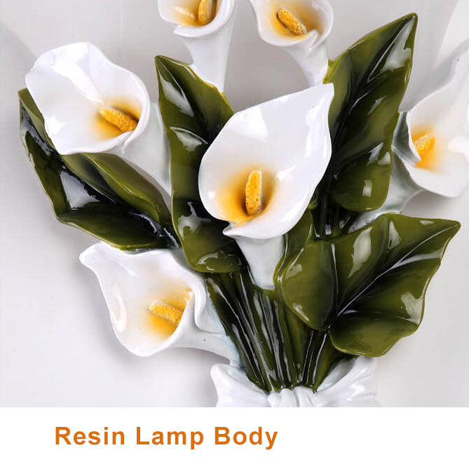 BloomLight - Vägglampa med 1 Arm och Blomsterbuske Form