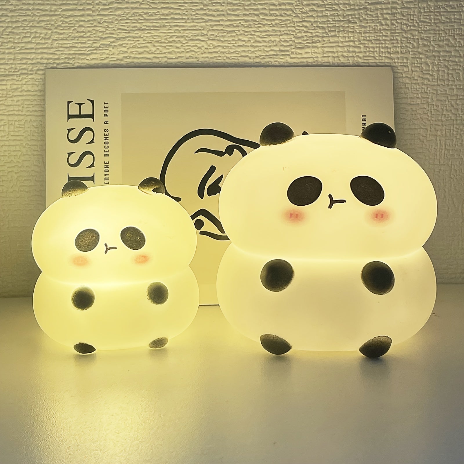 PandaGlow - Asien-inspirerat panda nattlampa med LED-belysning