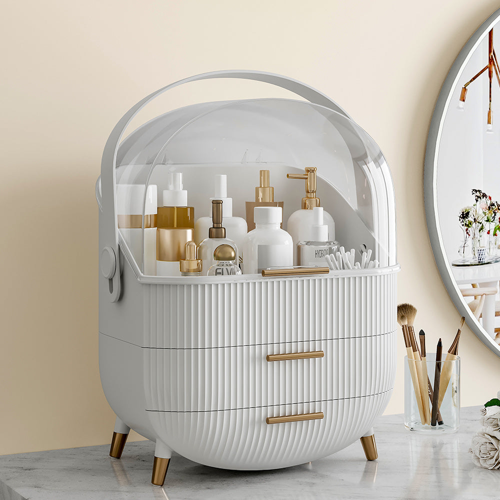 Makeup Storage Organizer med lådor - Kosmetisk bordsskåp