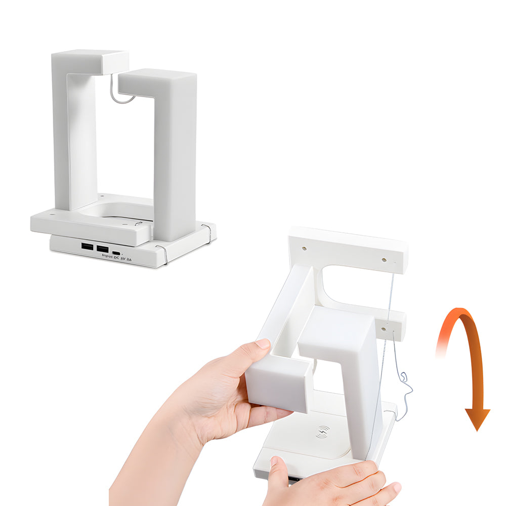 Eclipse Aura – Svävande Bordslampa med Trådlös Laddare