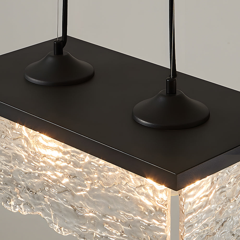 1/2-Ljus Glas 3-Stegs Dimbara Krona Lampa Matrum Belysning