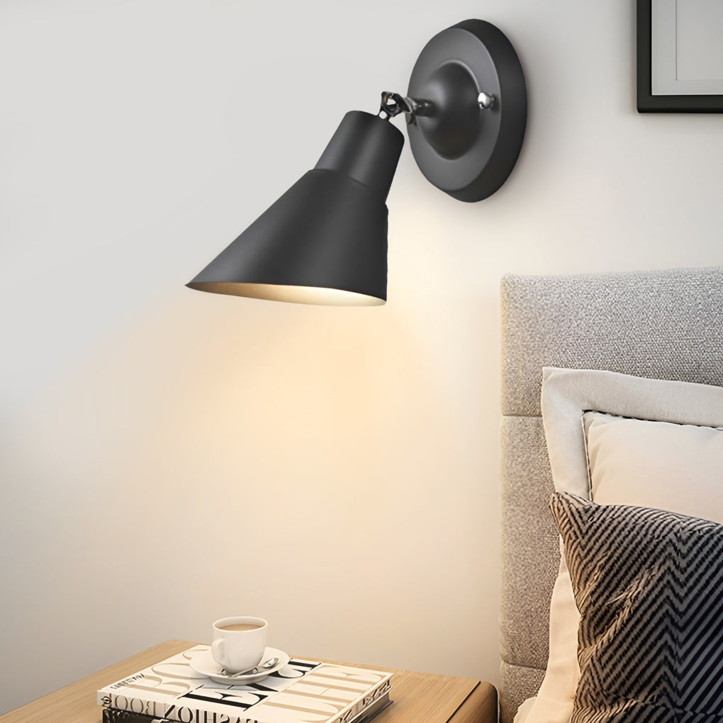 Justerbar modern väggsconce belysning plug-in vägglampa armatur