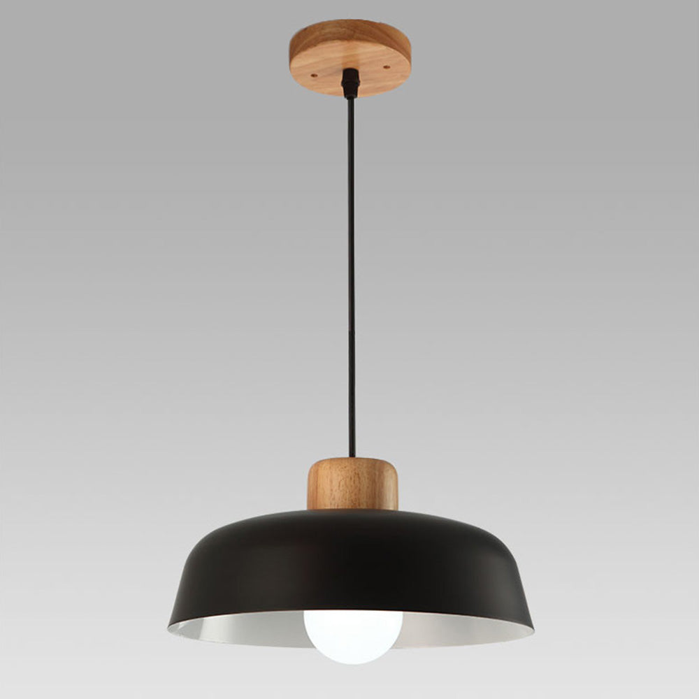 Nordic Creative Pendant Light | Naturligt Trä & Aluminium | Modern Hemljus | 11.81 x 5.51 in | Brick by Brick