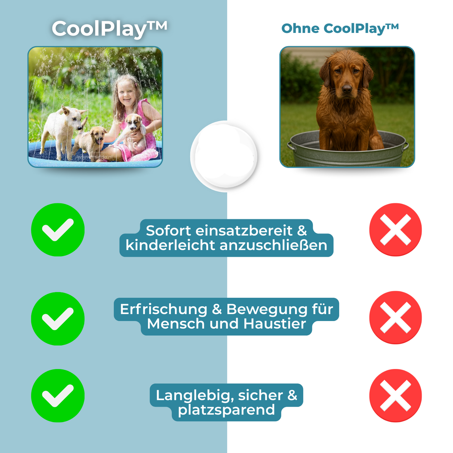 Carvallo – Somrig vattenkul för hundar och barn