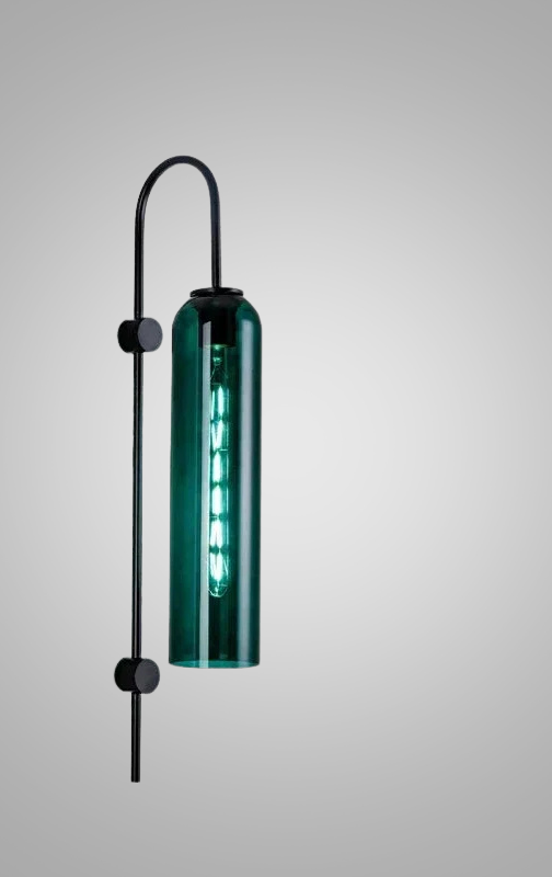 GlassGlow - Modern LED Vägglampa av Glas