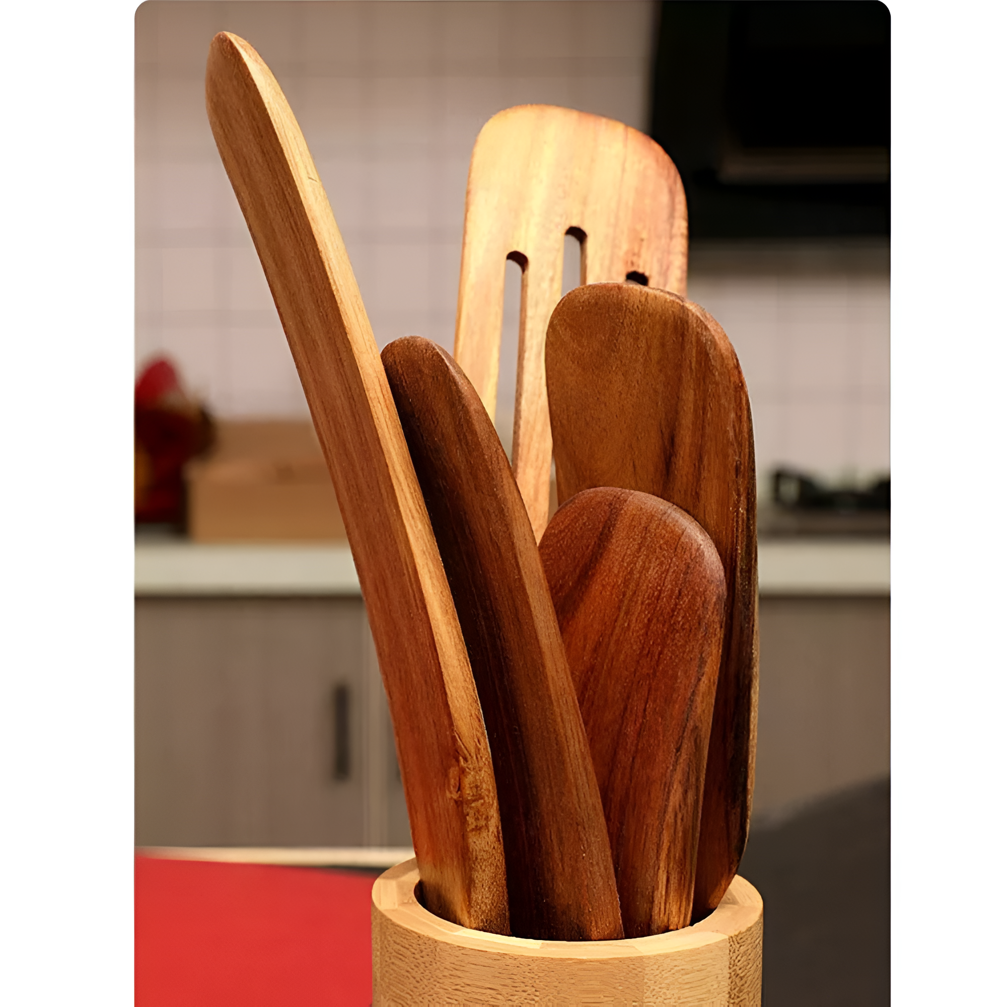 Non-Stick Trä Stekspade Set