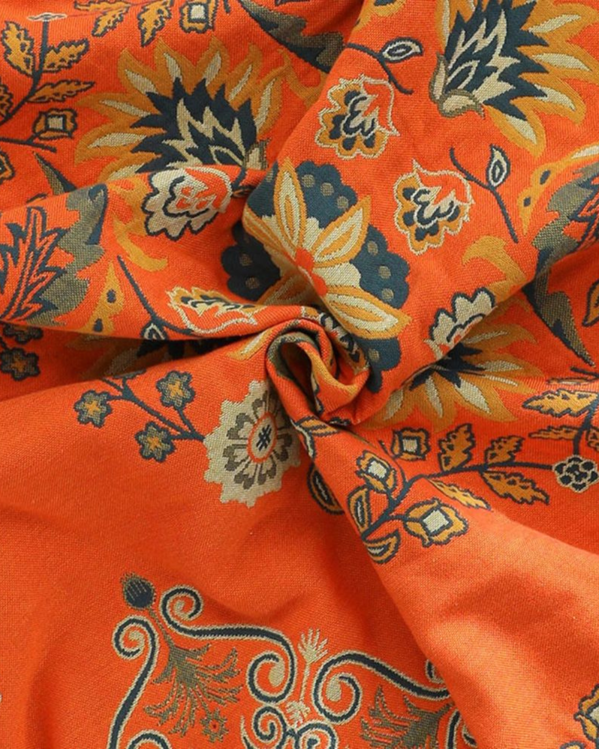 Carvallo – Lyxig Bomull Fil med Varm Marigold Nyans & Bohemisk Charm