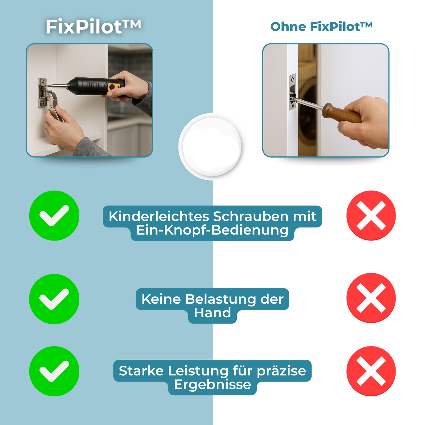 Carvallo – Skruvar med knapptryck, utan ansträngning