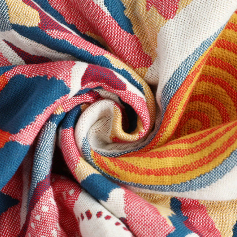 Nordic Sun Print Knapp Bomull Kuddeformer (2st)