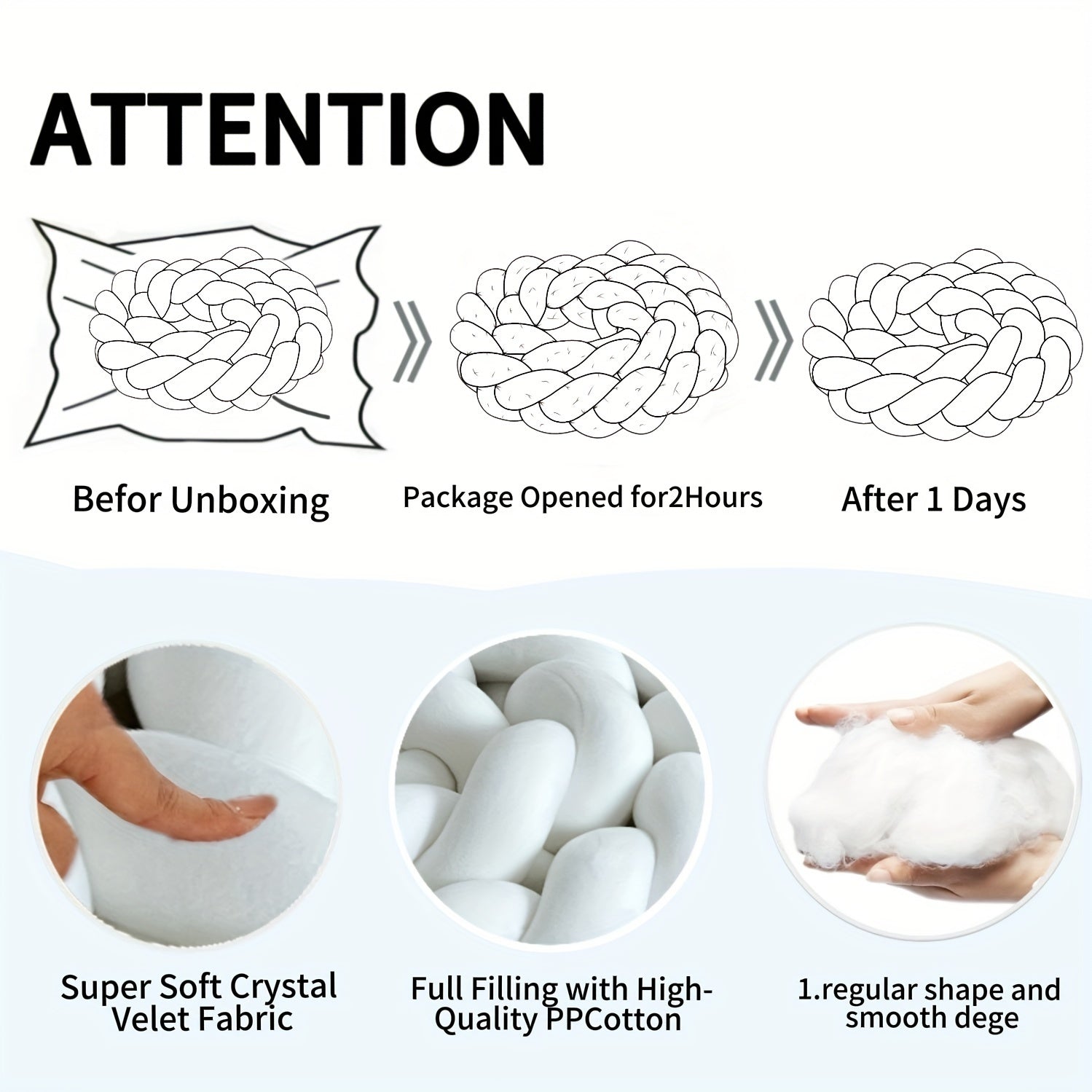 Handgjord Knapp Vloerkudde - Geometrisk Mönster, Tvättbar, 78-tum, Helårs Dekorativ Kuddfyllning med Polyester