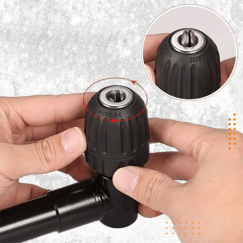 90-Grad-Högervinkelsborr-förlängning – Kompakt adapter för borrning i trånga utrymmen