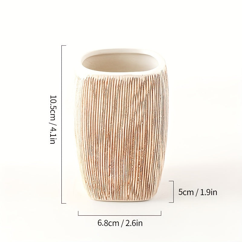 Träådrad stil Keramisk Badrumset – Lyxiga Tillbehör för en Naturlig Touch i Ditt Badrum