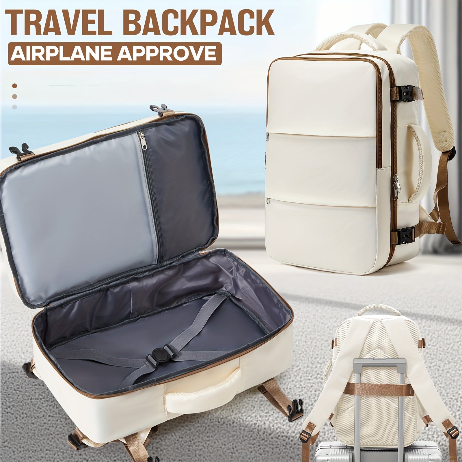 Ryanair Kabin Reser Ryggsäck Lätt Under Säte Passar