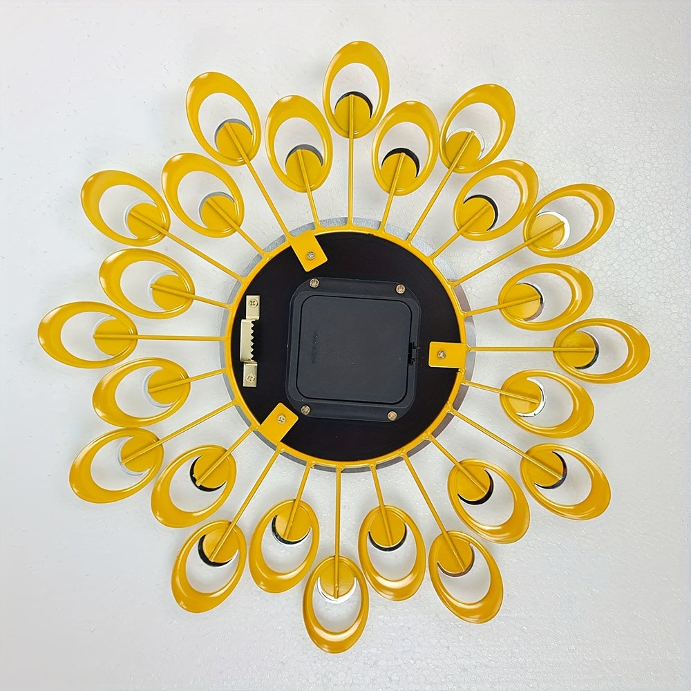 Modern Tyst Metall Väggklocka