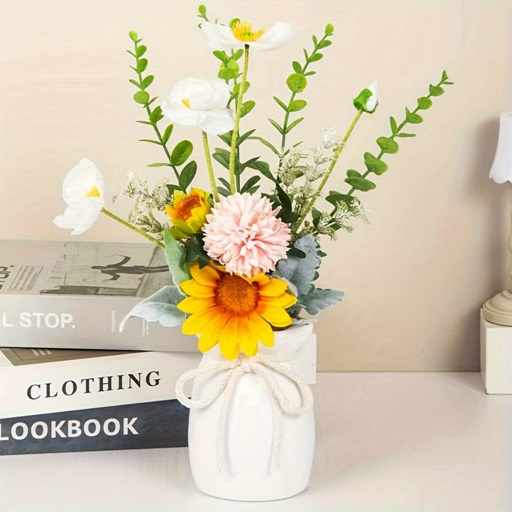 Bohemsk Geometrisk Dekorativ Vas – Idealisk för Vår- och Påskdekorationer