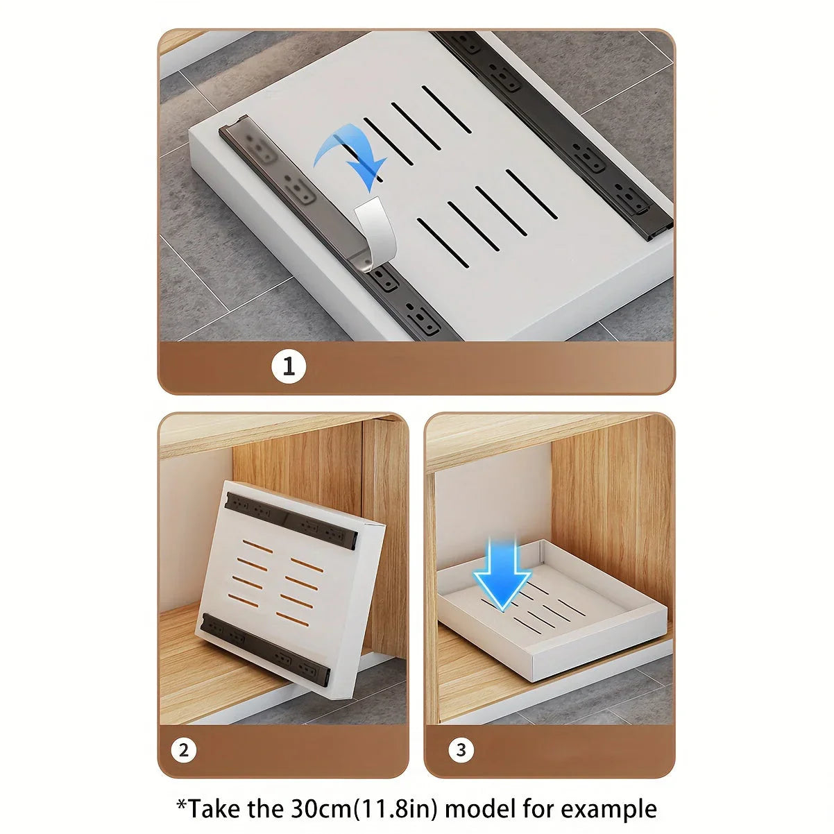 Utökningsbar köksskåpsorganisatör