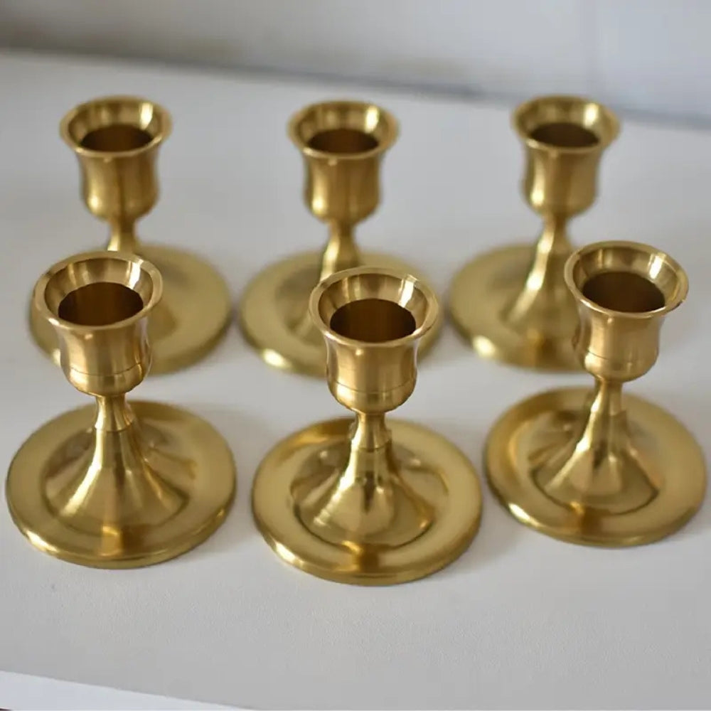 Glittrande Vintage Ljusstake | 2-dela Set