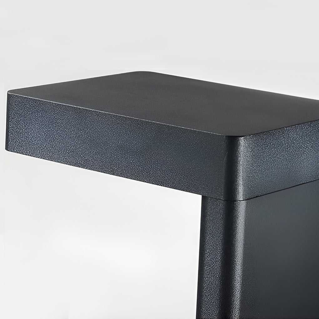 Solgående Trädgård Väg Belysning med Svart Metall Ram