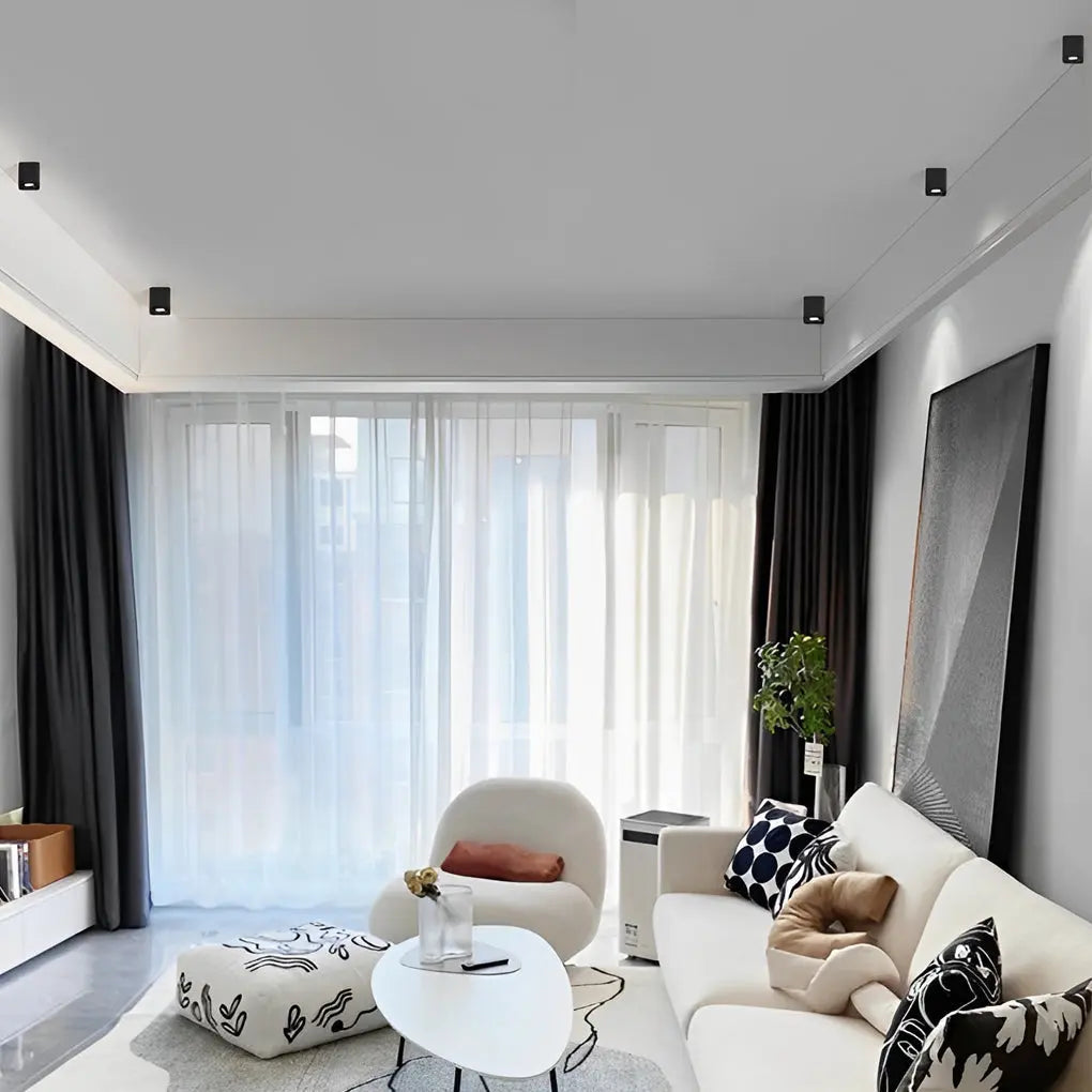 Carvallo - Justerbar fyrkantig taklampa med LED-belysning i tre dimningsnivåer