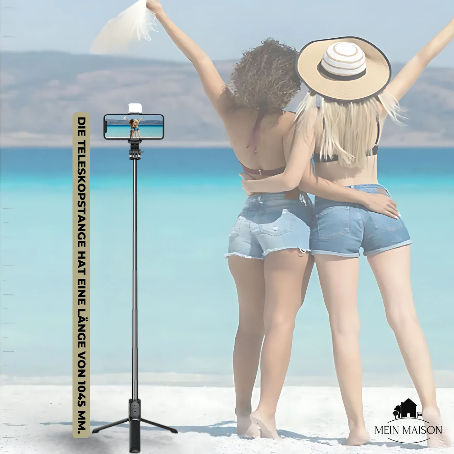 Carvallo – Din 6-i-1 Bluetooth-selfiestick för perfekta bilder