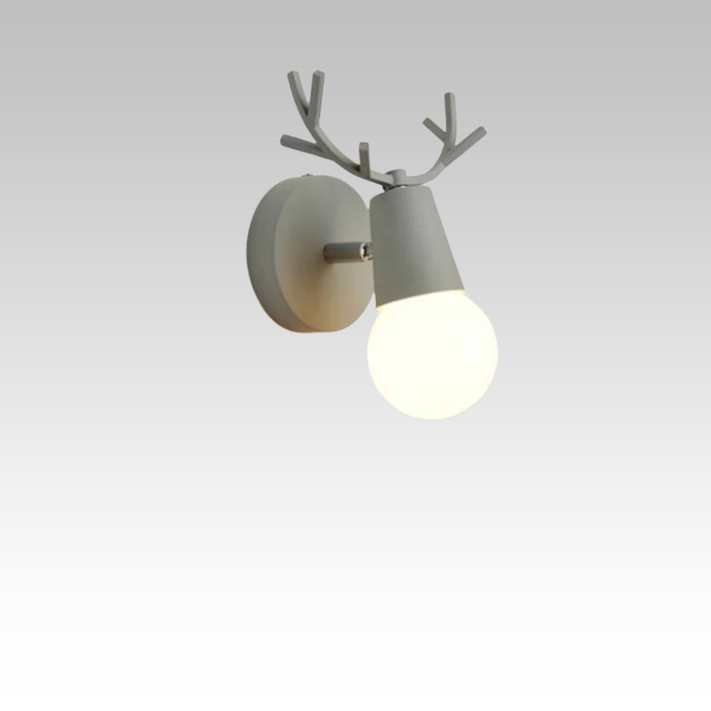 AntlerGlow - Modern Justerbar Barnrum Vägglampa