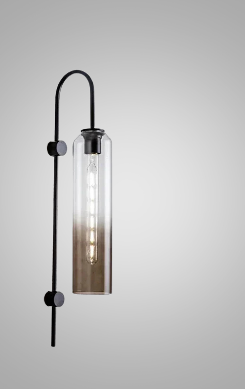 GlassGlow - Modern LED Vägglampa av Glas