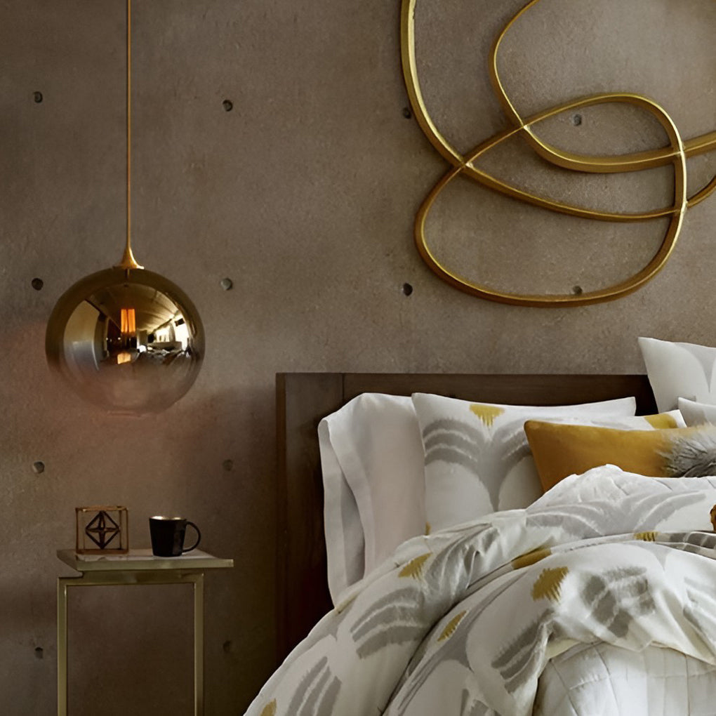 SphereGlow - Modern Glasklar Industrial LED- Handlamp för Kök och Matrum