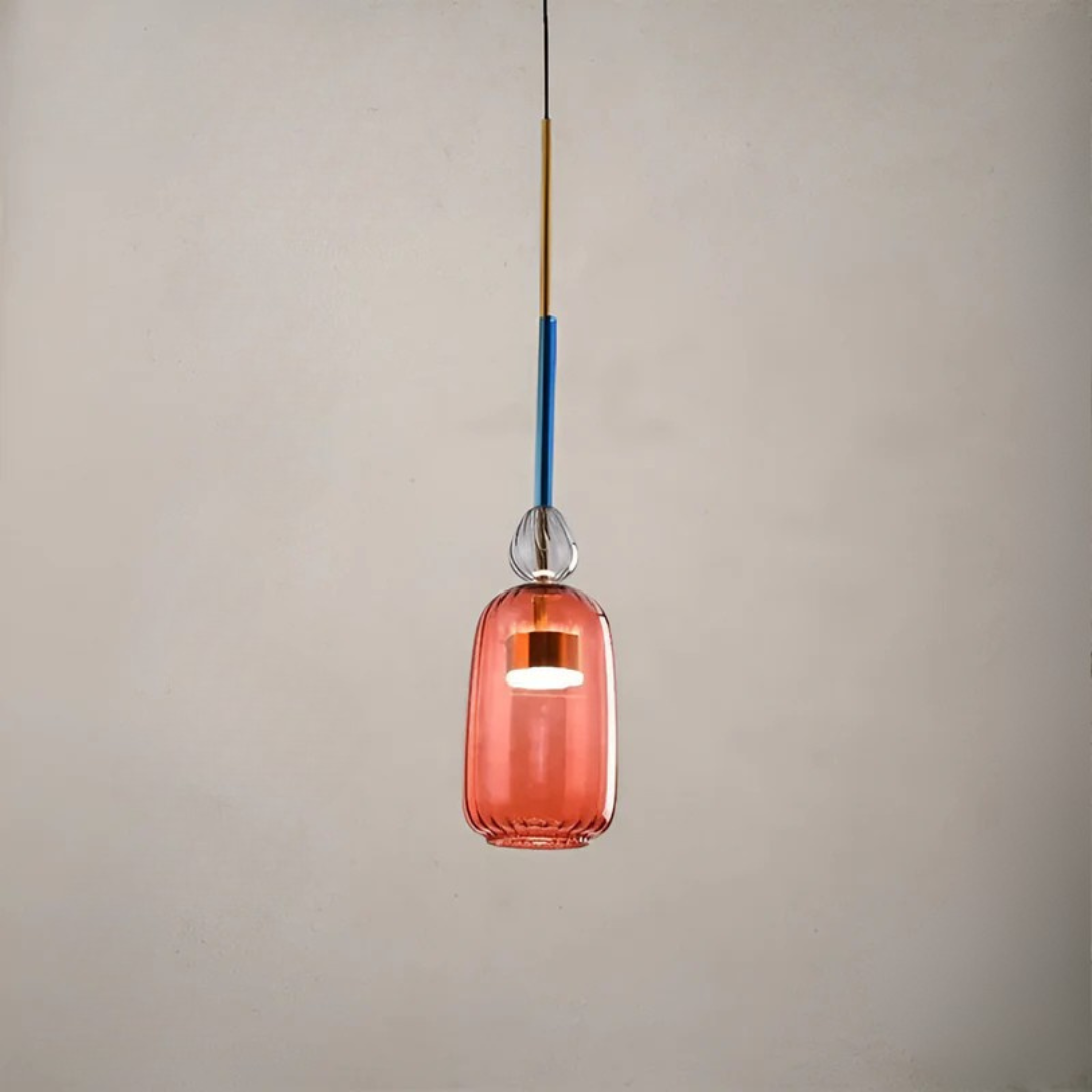 Solira Macaron | Färgad glaspendellampa i skandinavisk stil