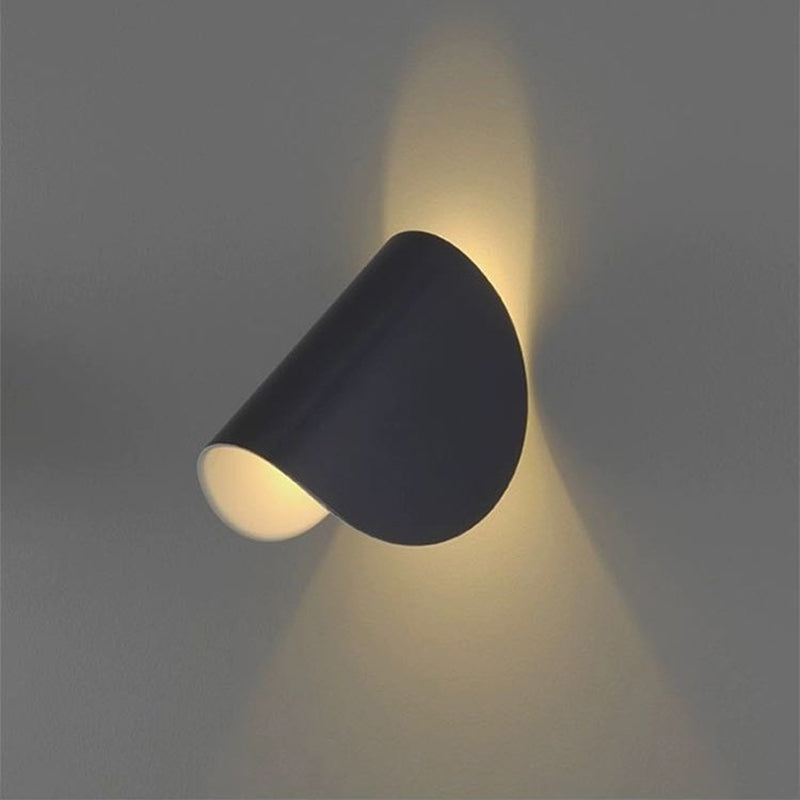 Eveline Modern Geometrisk LED Vägglampa - 4 Färger Inomhus/Ute Metall