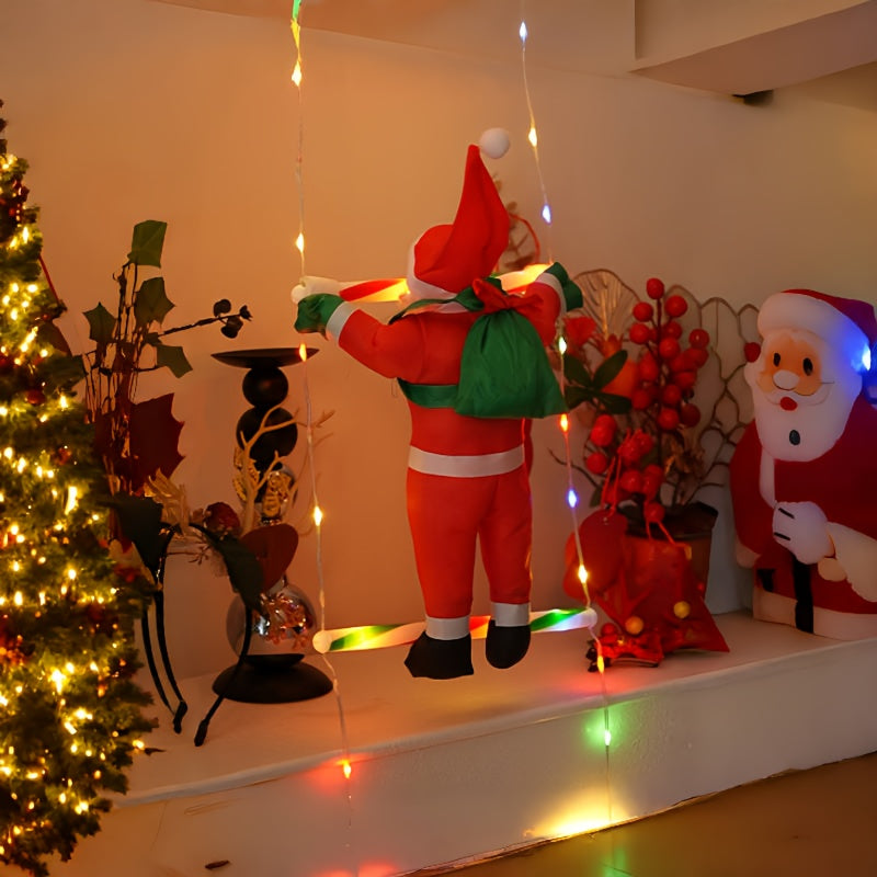 Julbelysning Klättrande Santa Stege Display
